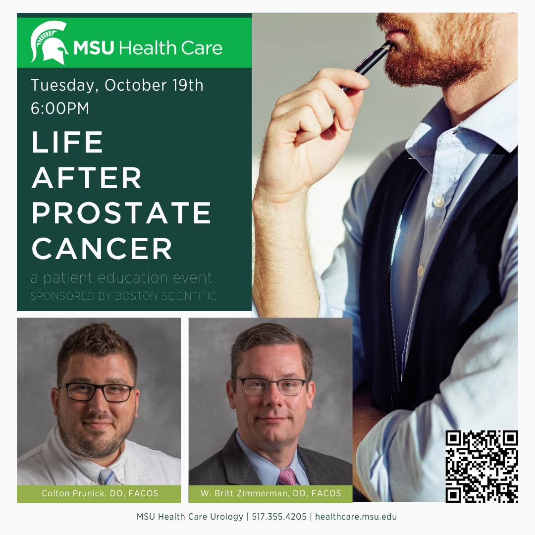 Life After Prostate Cancer promotional flyer