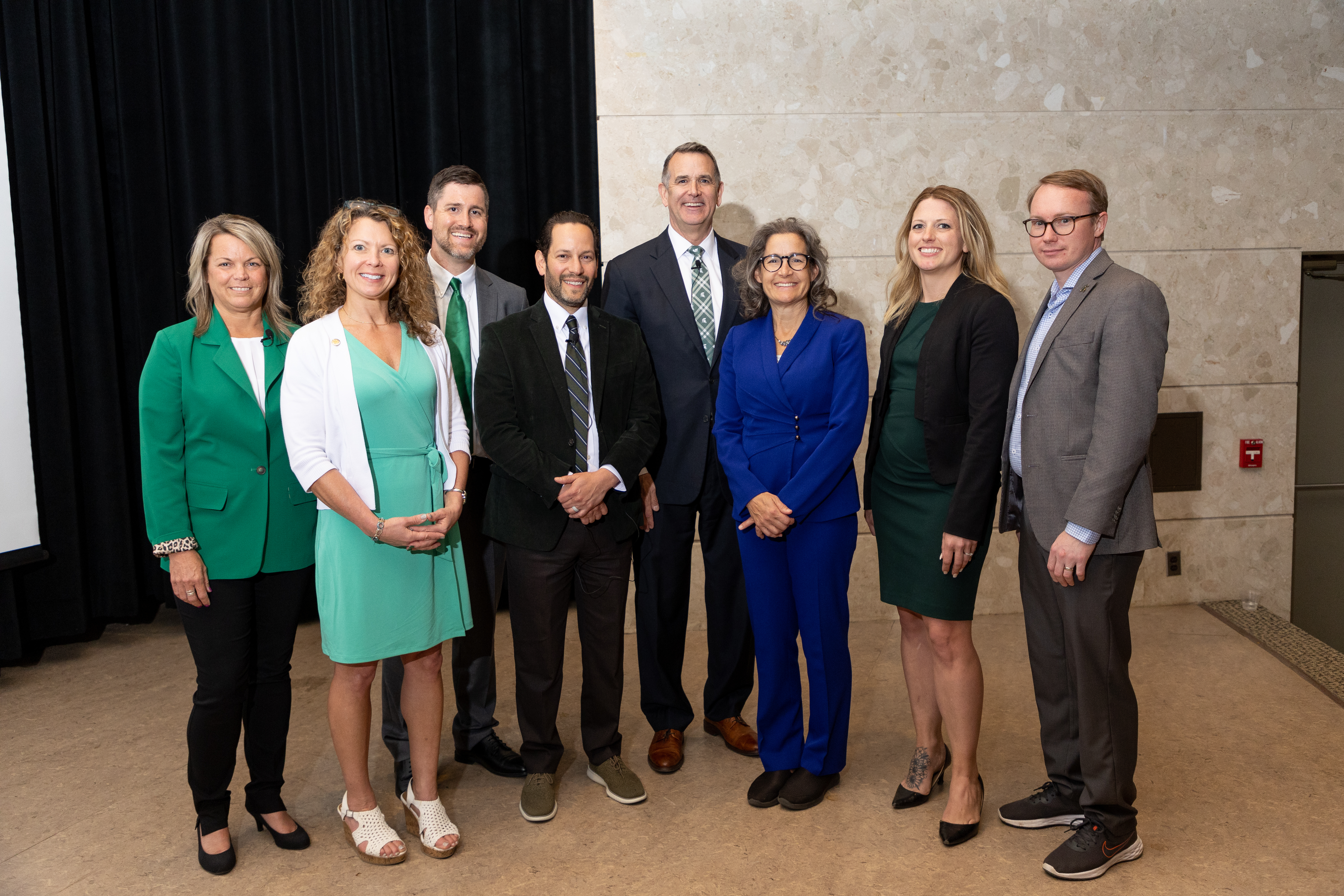 MSU Health Care leadership with Patient Access Collaborative founder and executive director Elizabeth Woodcock