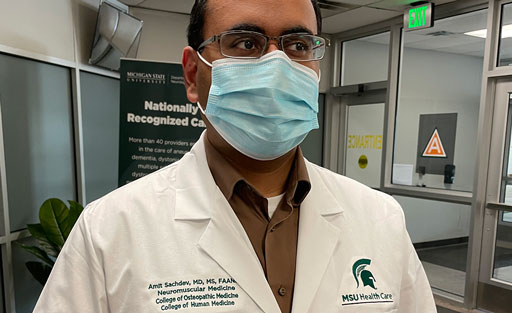 MSU neurologist honored for providing access to patient care during pandemic
