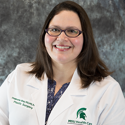 Dr. Stephanie Bray, Sparrow Hospital Plastic Surgery Section Chief